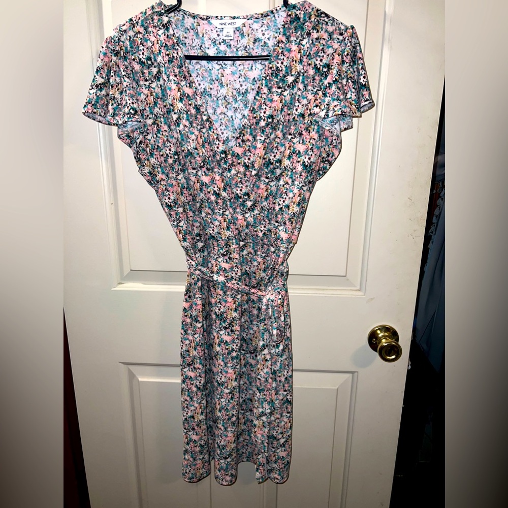 Floral wrap dress